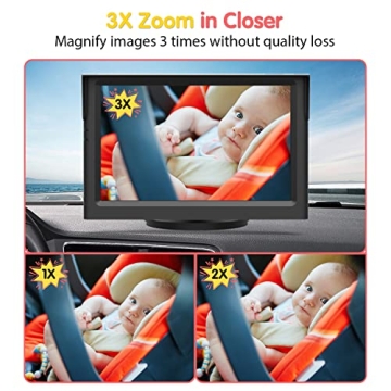 LUCKVIEW Baby Car Camera with 5'' 1080P Monitor