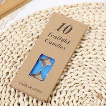Tea Candles Wedding 10 Pack for Party and Home Decoration