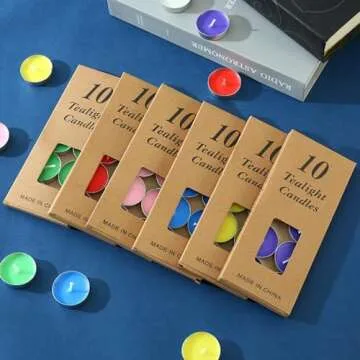 Tea Candles Wedding 10 Pack for Party and Home Decoration