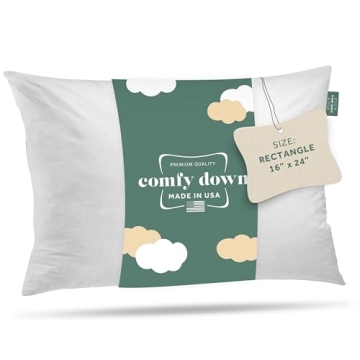 ComfyDown Decorative Throw Pillow Insert - Premium Feather and Down Fill, 100% Cotton, 233 Thread Co...
