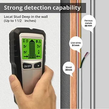 5 in 1 Stud Finder with LCD Display for DIYers and Contractors