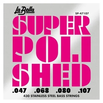 La Bella SP-47107 Super Polished Stainless Steel Strings