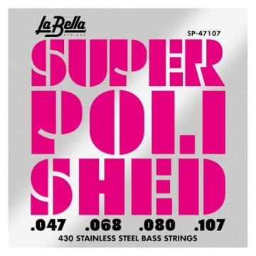 La Bella SP-47107 Super Polished Stainless Steel Strings