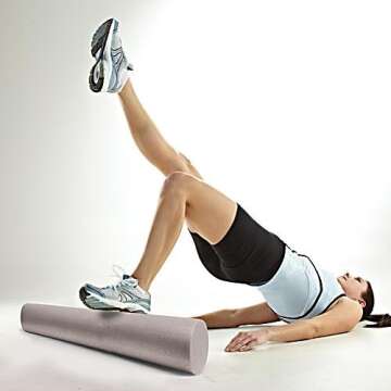 Gaiam Restore 05-58272 18-Inch Muscle Therapy Foam Roller w/ DVD