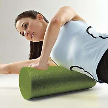 Gaiam Restore 05-58272 18-Inch Muscle Therapy Foam Roller w/ DVD