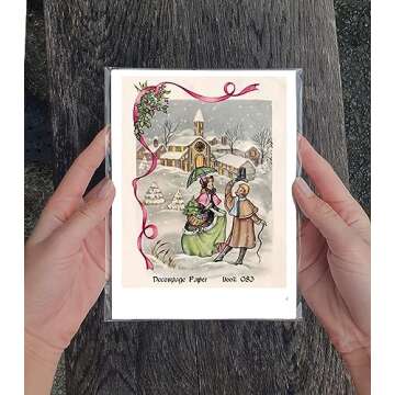 Decoupage Paper Pack 35 Sheets Christmas Scenery for Crafts