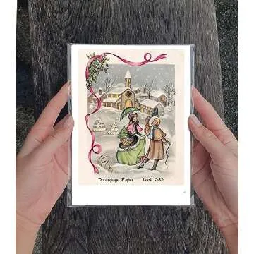 Decoupage Paper Pack 35 Sheets Christmas Scenery for Crafts