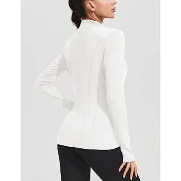 PINSPARK Women's Workout Jackets with Zipper Sport Gym Define Jacket Lightweight Full Zip Running Athletic Jacket with Thumbholes