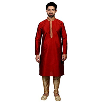 Tathastu Mens Kurta Pyjama Set Elegant Festive Wear
