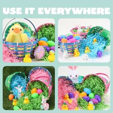 JOYIN Lightweight Easter Basket Set for Kids Party Favors