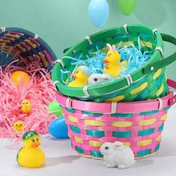 JOYIN Lightweight Easter Basket Set for Kids Party Favors