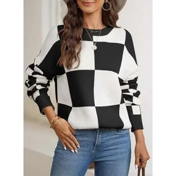 EVALESS Trendy Oversized Sweater for Women - Cozy Fall Essential