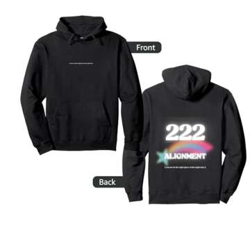 Angel Number 222 Pullover Hoodie - Cozy and Meaningful Wear