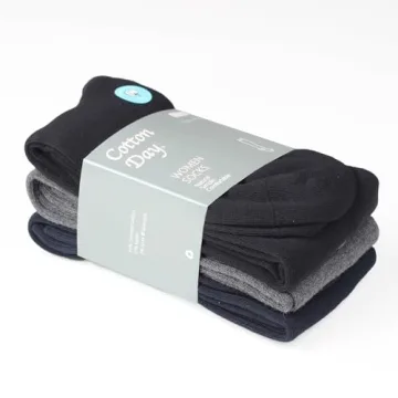 Knee High Cotton Day Women's Soft Socks in Classic Colors