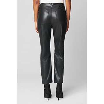 [BLANKNYC] Womens High Rise Vegan Leather Pant, Straight Leg, Comfortable & Stylish Leggings, Need Y...