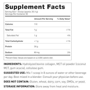 Amy Myers MD Pure Paleo Protein Powder - Gluten, Dairy Free, Keto, Paleo, Unflavored - 28.57 oz