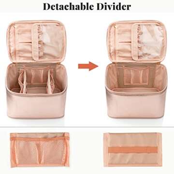 OCHEAL Makeup Bag, Large Travel Makeup Bag Cosmetic Bags for Women Traveling Washable Make Up Bag Or...