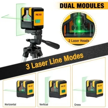 Buy PREXISO Laser Level with Tripod and 100Ft Range