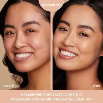 ColourPop Pretty Fresh Creamy Concealer - Full Coverage Concealer with a Natural Finish - Formulated with Hyaluronic Acid & Coconut Water for Instant Hydration - Light - 60N (0.3 oz)