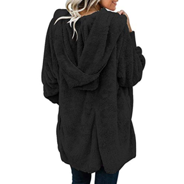 Dokotoo Women’s Fuzzy Winter Open Front Fleece Cardigan