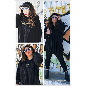 Dokotoo Women’s Fuzzy Winter Open Front Fleece Cardigan