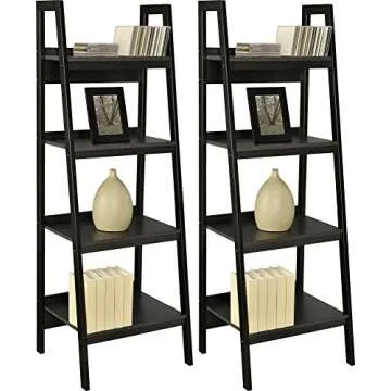 Ameriwood Home Lawrence Ladder Bookcase - Modern Design