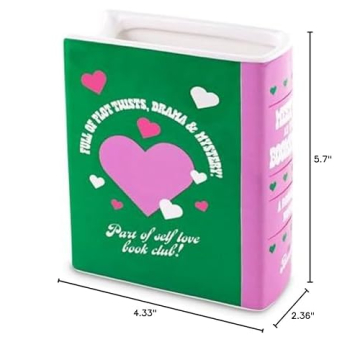 ban.do Colorful Book Shaped Vase for Home Decor