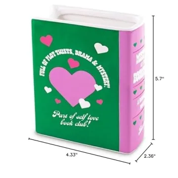 ban.do Colorful Book Shaped Vase for Home Decor