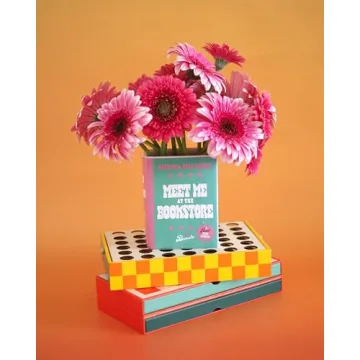 ban.do Colorful Book Shaped Vase for Home Decor