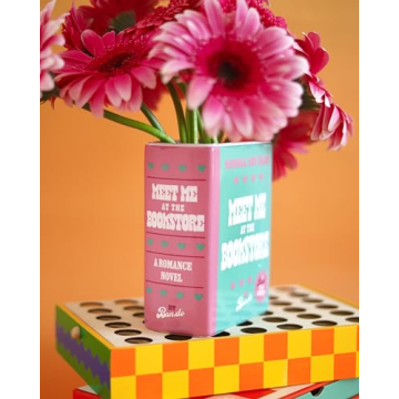 ban.do Colorful Book Shaped Vase for Home Decor
