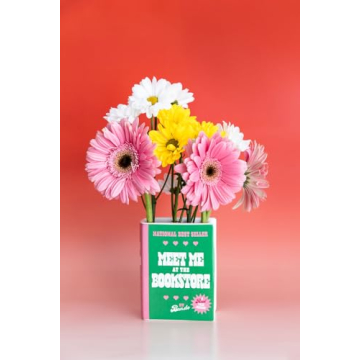 ban.do Colorful Book Shaped Vase for Home Decor