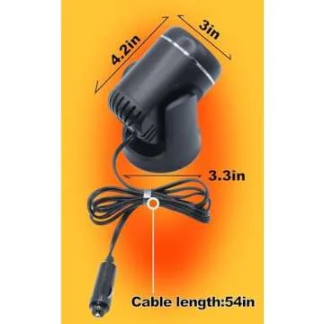 BEVECK Portable 12V 150W Car Heater and Defroster