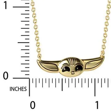 Shop Disney Flash Plated Grogu Necklace for All Ages