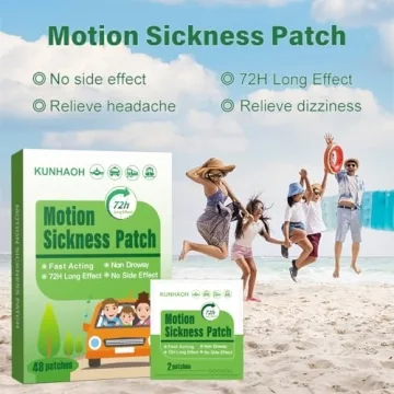 KUNHAOH Motion Sickness Patches for Effective Travel Relief