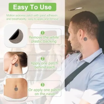 KUNHAOH Motion Sickness Patches for Effective Travel Relief