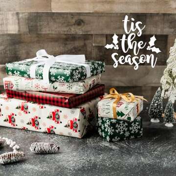 Convenient and Elegant Christmas Wrapping Paper Sheets