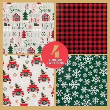 Convenient and Elegant Christmas Wrapping Paper Sheets