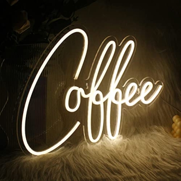 Ineonlife Coffee Bar Neon Sign Accessories Light Up for Wall Decor, Modern Led Sign for Coffee Shop,...