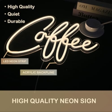 Vibrant LED Coffee Bar Neon Sign for Stylish Decor