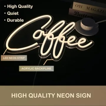 Vibrant LED Coffee Bar Neon Sign for Stylish Decor