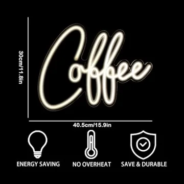 Vibrant LED Coffee Bar Neon Sign for Stylish Decor