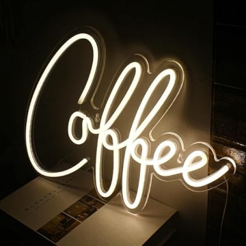 Vibrant LED Coffee Bar Neon Sign for Stylish Decor