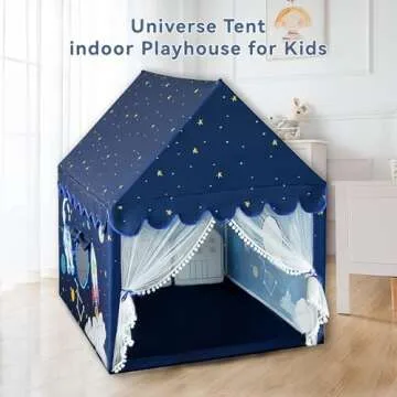 Kids Play Tent Rocket Space Indoor Playhouse for Fun