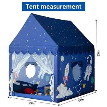 Kids Play Tent Rocket Space Indoor Playhouse for Fun