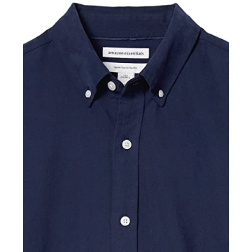 Men's Regular-Fit Long Sleeve Oxford Shirt in Navy
