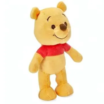 Disney Store Official Pooh nuiMOs Plushie - Soft Plush with Embroidered Features, Poseable Hands & Turning Head, Magnetic Hands for Holding, 6 Inches, Dress Up with nuiMOs Outfits