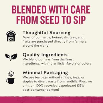 Celestial Seasonings Peppermint Herbal Tea, Caffeine Free, 20 Tea Bags Box (Pack of 6)