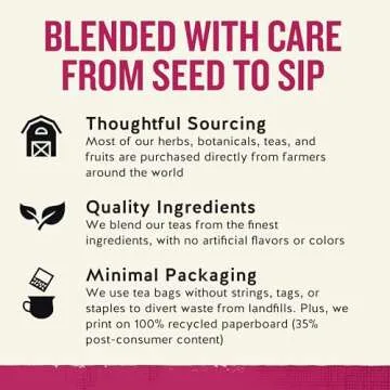 Celestial Seasonings Peppermint Herbal Tea, Caffeine Free, 20 Tea Bags Box (Pack of 6)