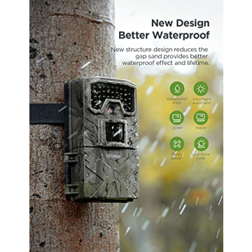 CEYOMUR 30MP 1080P Trail Camera Night Vision Waterproof