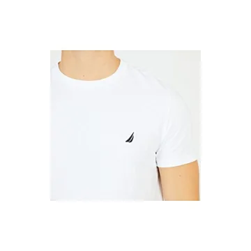 Nautica Men's Crew Neck T-Shirt in Bright White